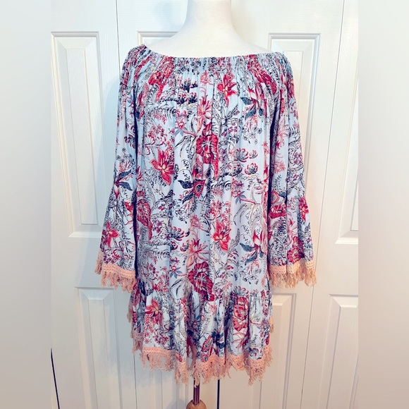 Z&L Europe Floral Print Dress. Size Small. EUC - Picture 6 of 14